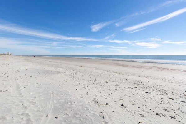 Can you feel the warm sand under your feet?