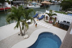 Take a dip in our private heated pool oasis, offering a cozy retreat with dimensions of 10ft x 20ft and a depth of 5ft.