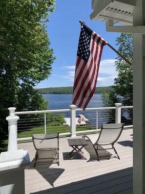 View from wrap around deck