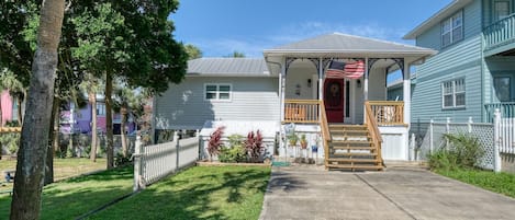 Ample off-street parking for 2 cars or boat and trailer