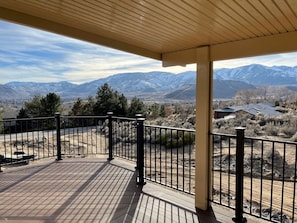 The view from the living room french doors.