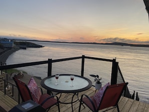 Watch the gorgeous sunsets from your private deck