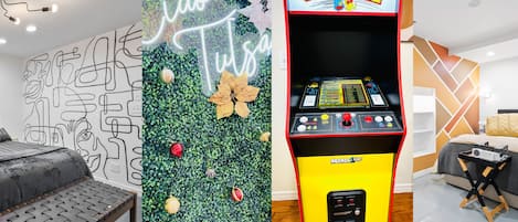 Currently featuring Christmas decor and our brand new PAC-MAN Arcade Game