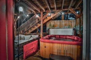 Enjoy a relaxing hot tub night right off the master bedroom!