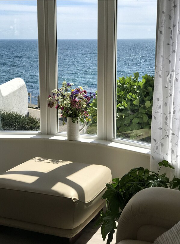 Uninterrupted sea views from the lounge