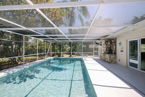 Large saltwater pool 