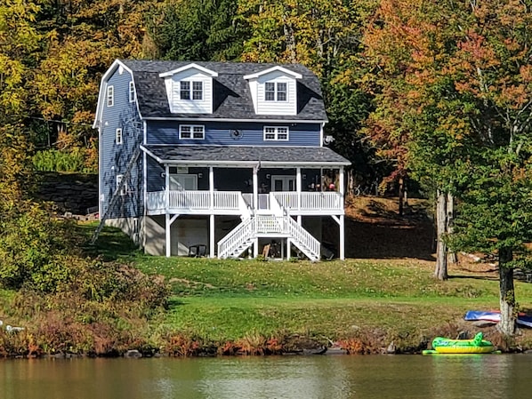 lake side of house. 