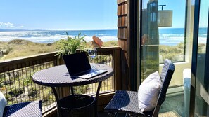 My favorite place to work with the sound of the ocean and the warmth of the sun.