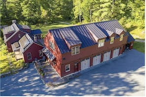 View of full house, including barn addition