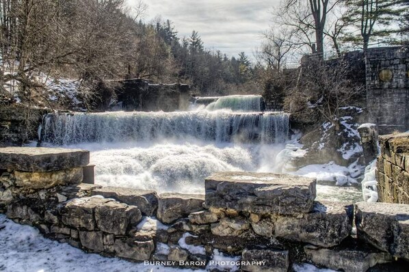 Short 10 minute walk down the Keuka Outlet trail
