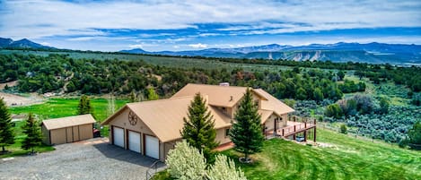 Gorgeous landscape and peaceful surroundings at this 5300 square foot home.