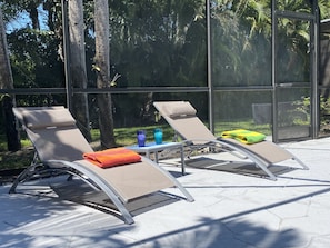 Pool lounge chairs