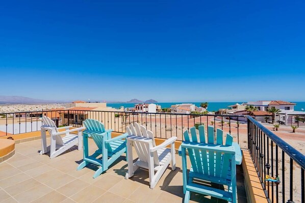 La Hacienda in San Felipe rental home - relaxing space on roof