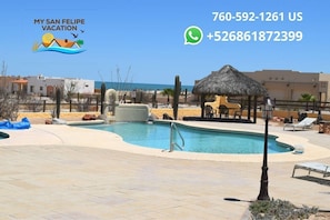 Los Sahuaros San Felipe Baja rental home - community swimming pool