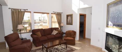 El Dorado Ranch san felipe baja resort villa 251 living room chimny