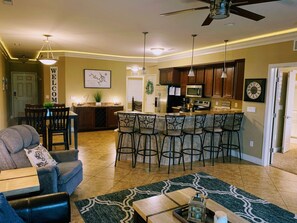 Huge Living/Dining/Kitchen Area