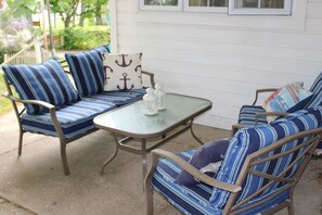 Conversation area on the porch