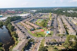 Arrow shows where our townhouses is located and the Arial View of the Resort 