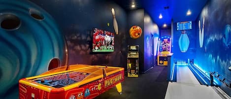 Arcade w/ Bowling & Air Hockey Table