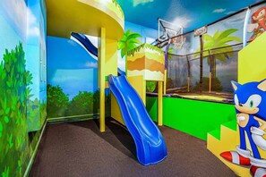 Trampoline Play Room