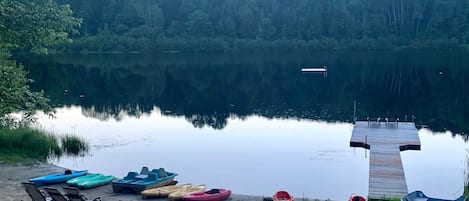 Private Beach with 2 Docks