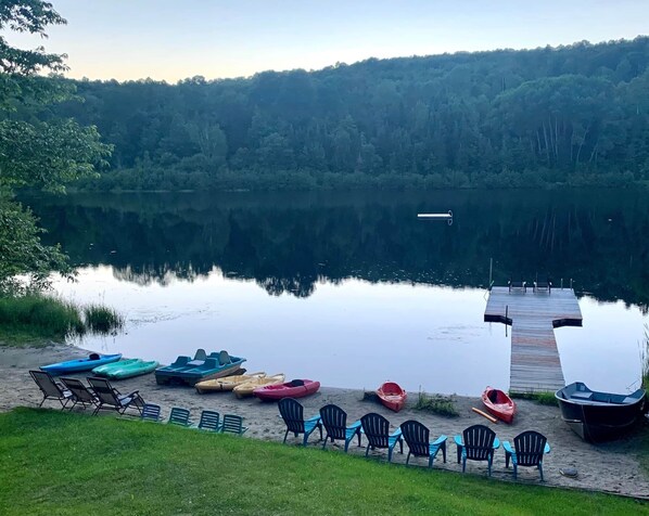 Private Beach with 2 Docks