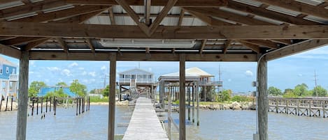 View of house from pier. 