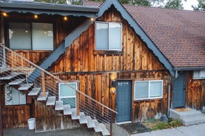 Cabin 7 and 8 front doors