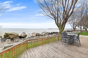 Deck overlooking Lake Erie