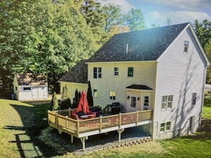 Rear of home and deck