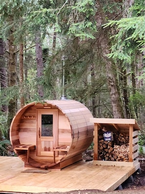 Wood Fired Cedar Sauna