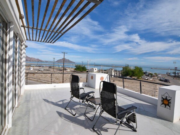 Top deck from living room and kitchen area - San Felipe Vacation Rental