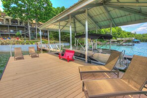 Blue Ridge Lakeside Chateau - Covered Dock with Lounge Seating