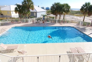 Pool view from balcony