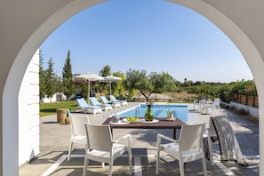 Vue sur piscine