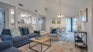 Coastal theme living room