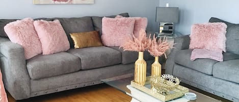 Pink Posh Living Room