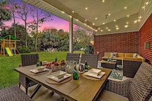 Dine under the stars or relax in style