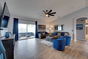 Living Room | Sleeper Sofa | Board Games