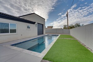 Backyard | Private Pool | Depth (3.5' - 6')