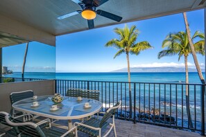 Enjoy your morning coffee in this private lanai