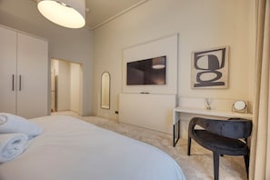 Large TV and Perfectly placed dressing table