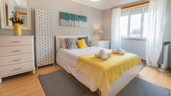 Our bedroom holds all you may need for a cozy and good time of rest #airbnb #airbnblisbon #portugal #pt #lisbon #cozy