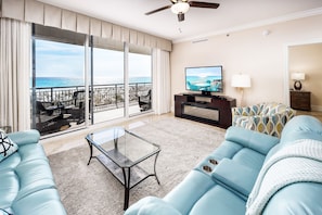 Living Room - 
Bella Riva Resort, Okaloosa Island, Fort Walton Beach, FL Vacation Rentals