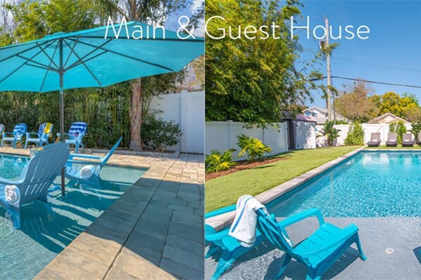 Main House & Guest House pools