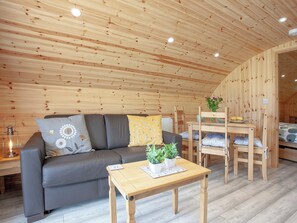 Open plan living space | Glamping Pod 1 - The Smithy, Newton Abbot