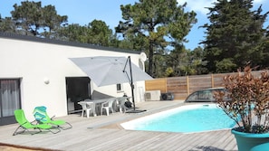 Vue sur piscine