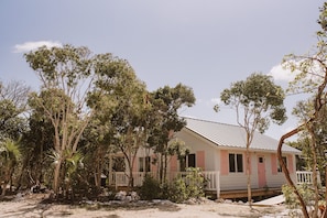 Exterior of the Cocomo Cottage.