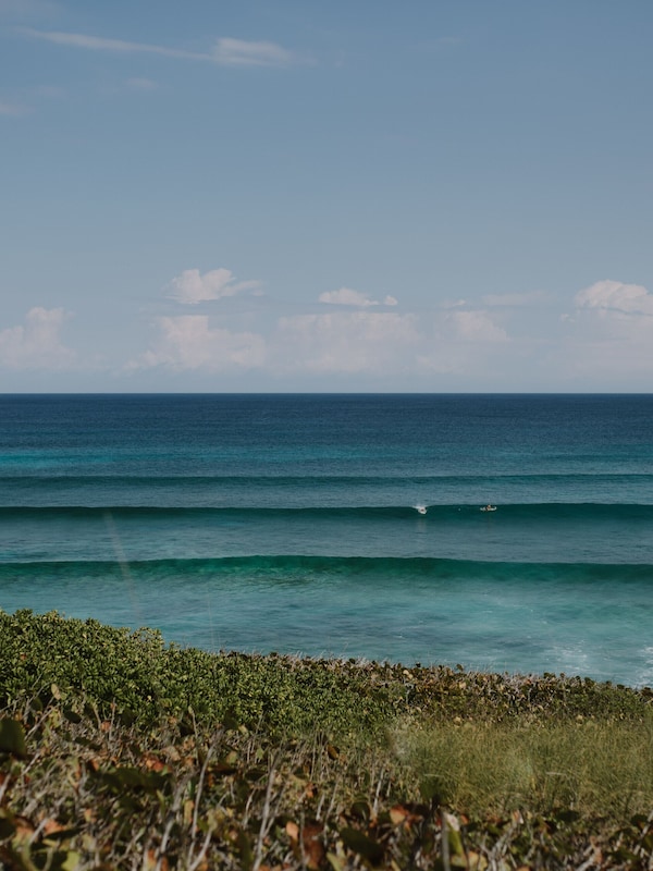 Swell at Surfer's Beach in Eleuthera, Bahamas.