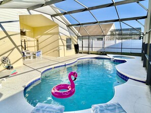 Handrails have been installed for Pool and Spa. Pool gets sun all day long.